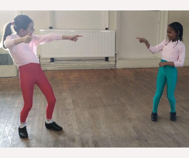 2  Primary Tap children practising for their exam