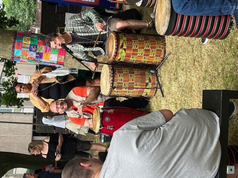 The finale of Hazelfest 2024 with the drumming troupe from Generate 