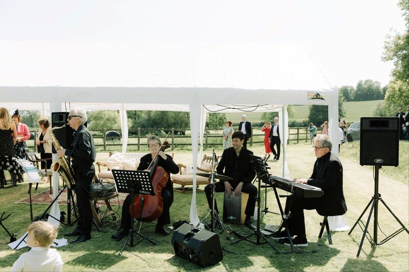 Playing at a wedding