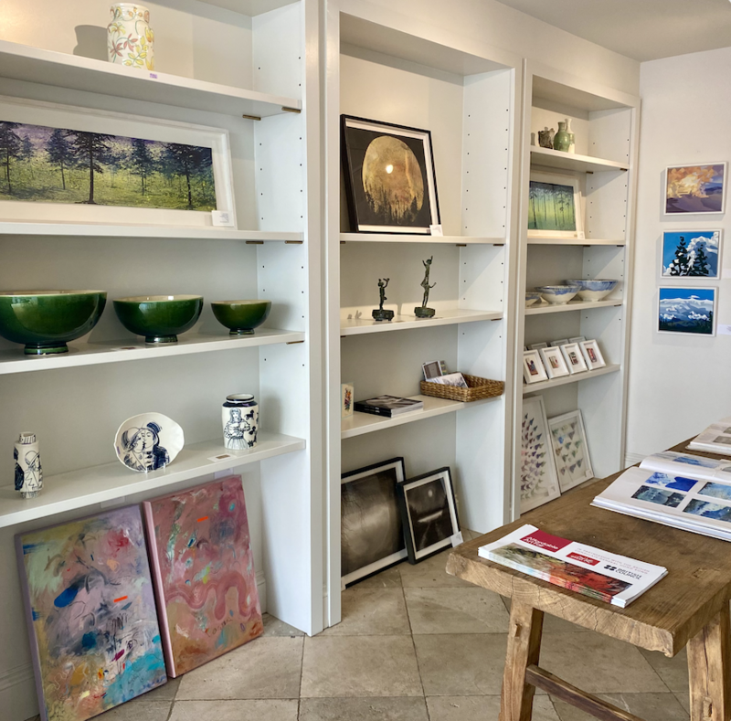 Inside the art gallery