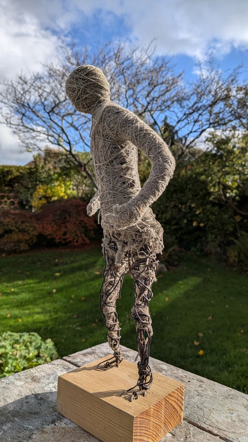 Textile sculpture 'Threadbare' by Zeljko Ivankovic