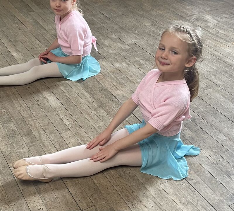 Two students having fun in class