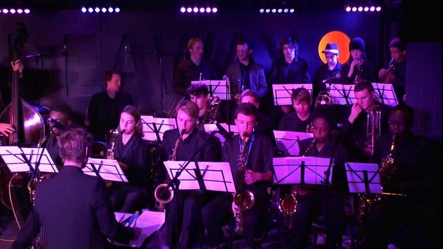 youth musicians in a jazz band