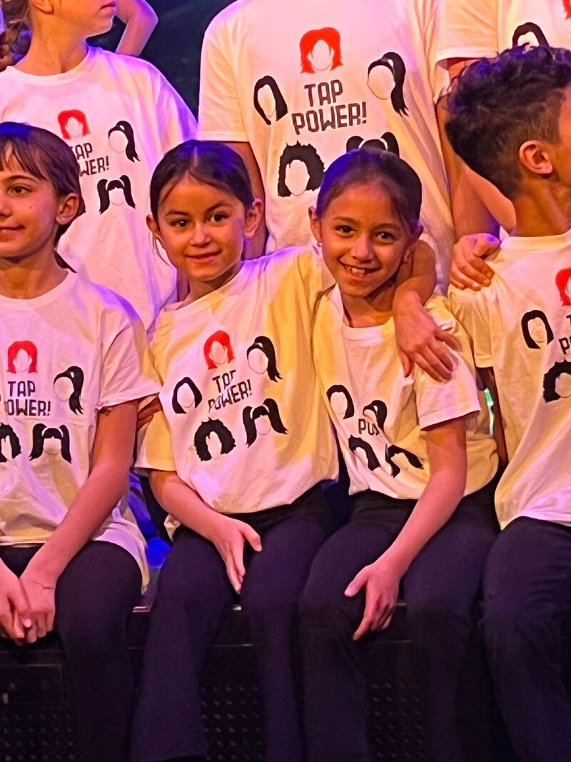 Children before Children-in-Need Tapathon at The Grand, Clapham Junction