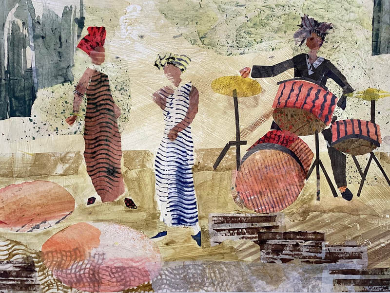 PSAD Christmas show previous years, showing the artwork