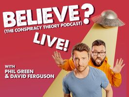 2 men and a flying saucer with beam
