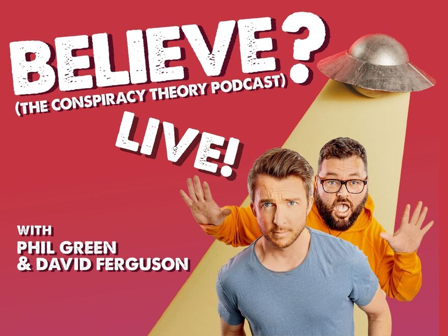 2 men and a flying saucer with beam