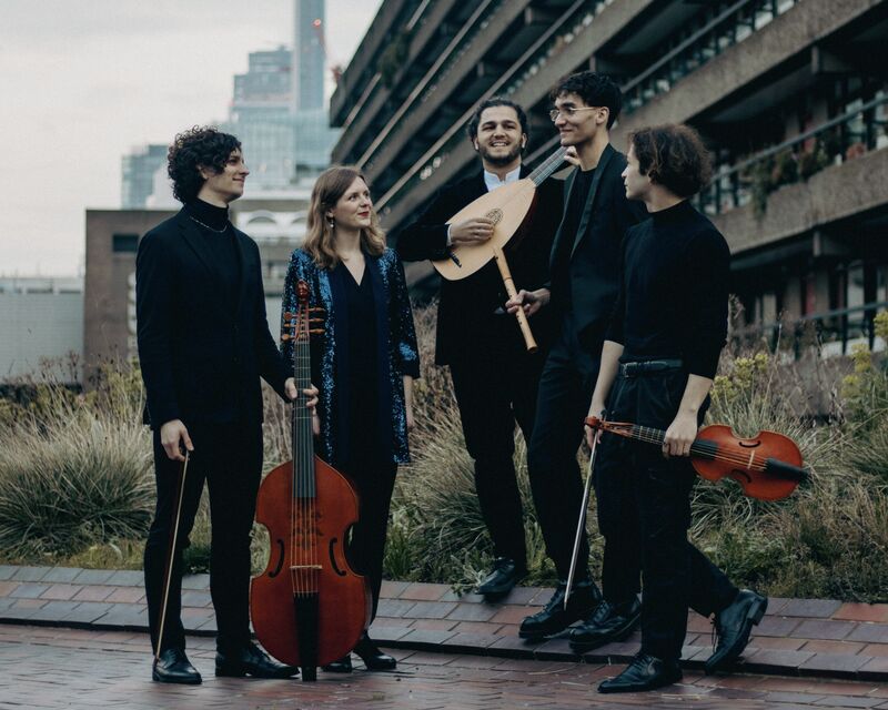 Londinium Consort: Mikolaj Piszczorowicz, Anne Sutton, Emanuele Addis, Otto Hashmi, Ozgur Kaya  (from left to right)