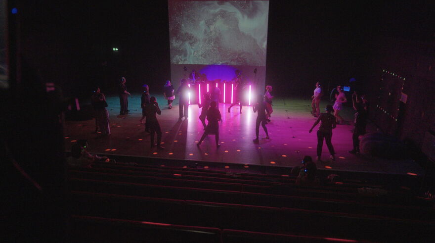 The silent disco space, Disco Neurotico at Dublin Dance Festival