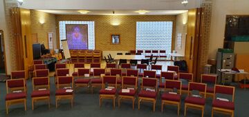 St George's interior with flexible room divider