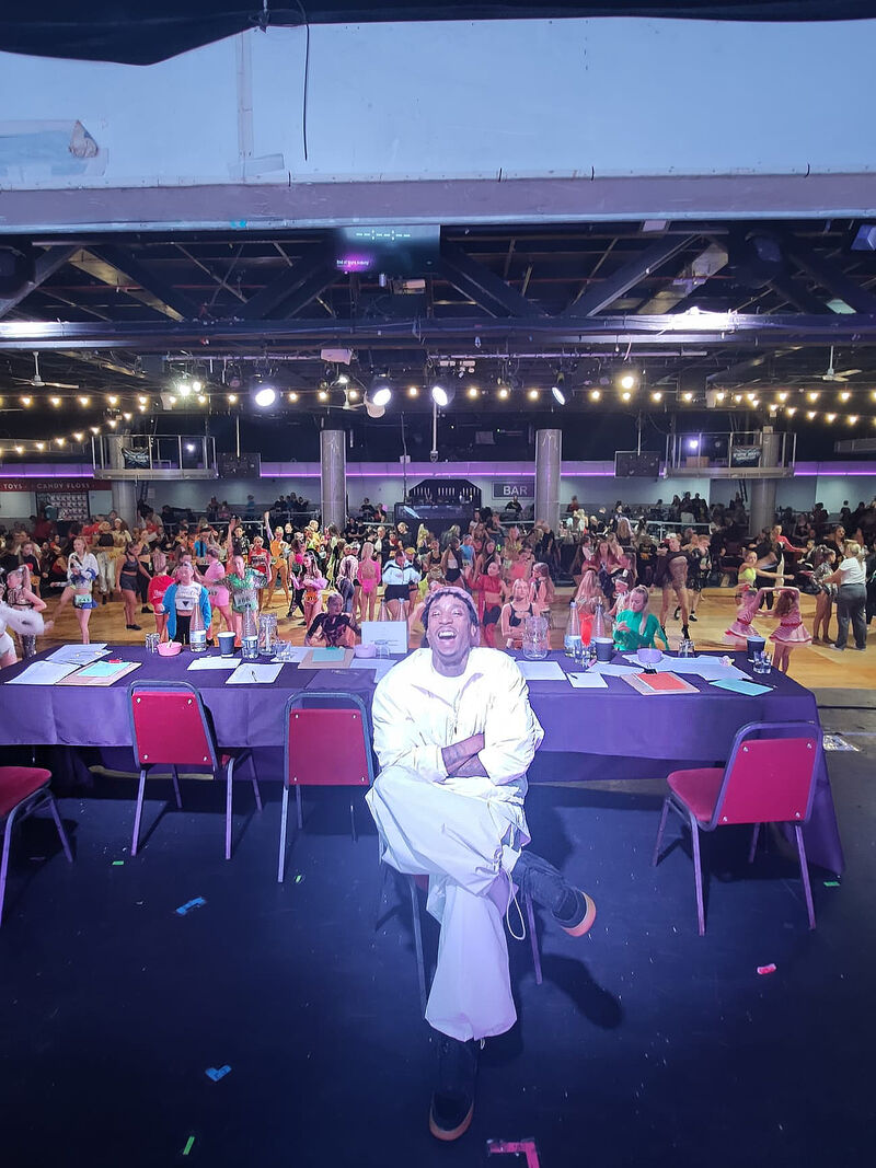 Judge at dance event 